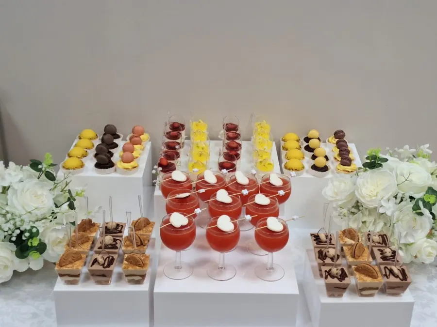 Verrines sucrées et douceurs pour buffet gourmand