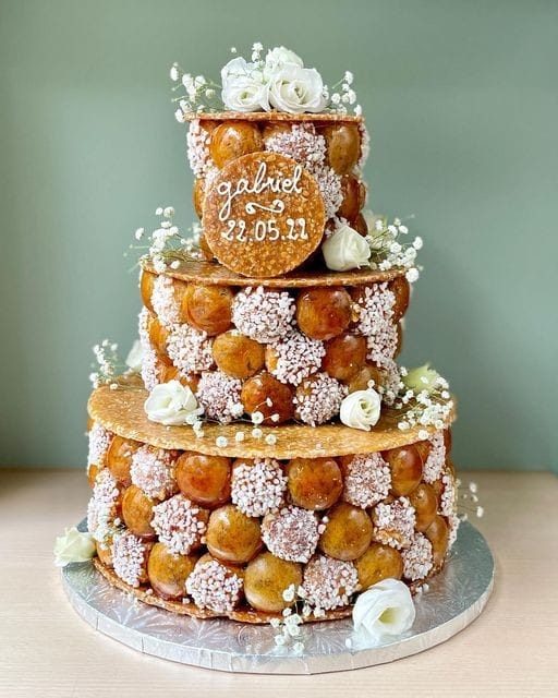 Wedding cake élégant pour une cérémonie dans le Nord